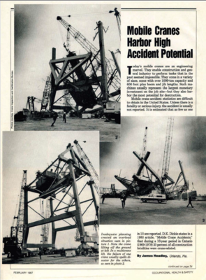 Mobile Cranes Harbor High Accident Potential